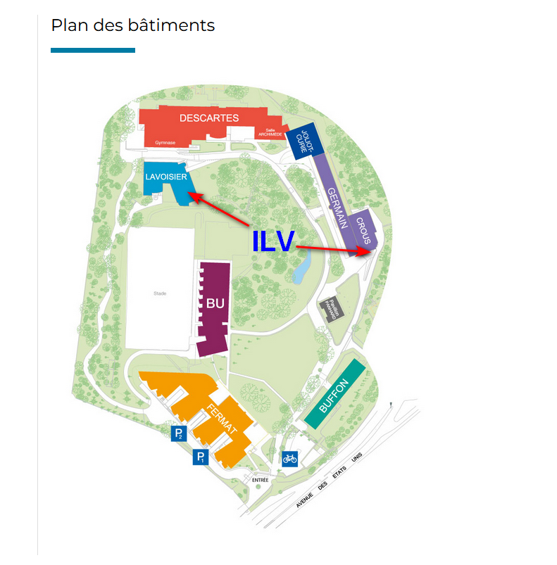 Plan d'accés à l'ILV